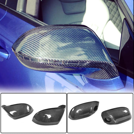 Audi A7 Sline S7 RS7 C7 C7.5 2011-2018 Replacement Side Mirror Covers Pair Carbon Fiber-Ahacarbon