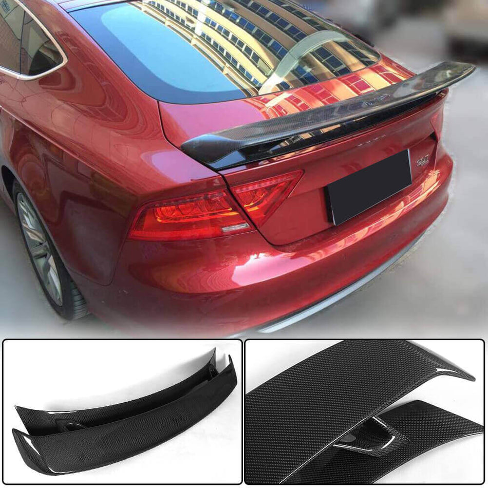 Audi A7/A7 Sline/S7/RS7 C7 C7.5 2011-2018 Rear Trunk Spoiler Carbon Fiber-Ahacarbon