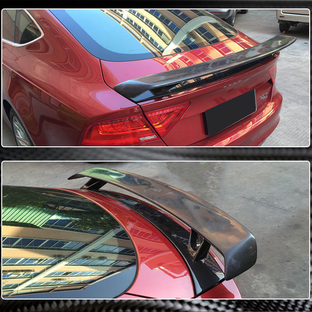 Audi A7/A7 Sline/S7/RS7 C7 C7.5 2011-2018 Rear Trunk Spoiler Carbon Fiber-Ahacarbon