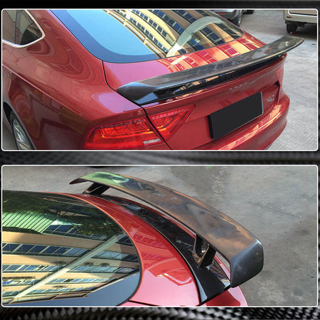 Audi A7/A7 Sline/S7/RS7 C7 C7.5 2011-2018 Rear Trunk Spoiler Carbon Fiber-Ahacarbon
