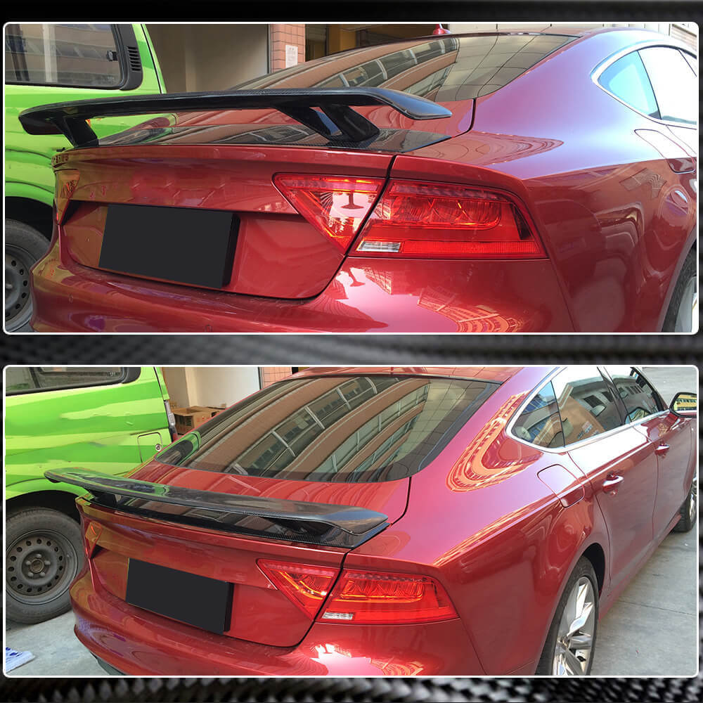 Audi A7/A7 Sline/S7/RS7 C7 C7.5 2011-2018 Rear Trunk Spoiler Carbon Fiber-Ahacarbon
