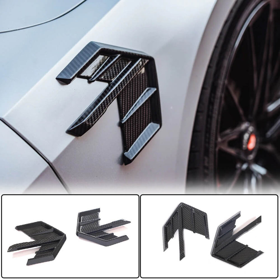 Audi A7 (Quattro) Sline S7 C8 2019-2021 Side Air Fender Vents Dry Carbon Fiber-Ahacarbon