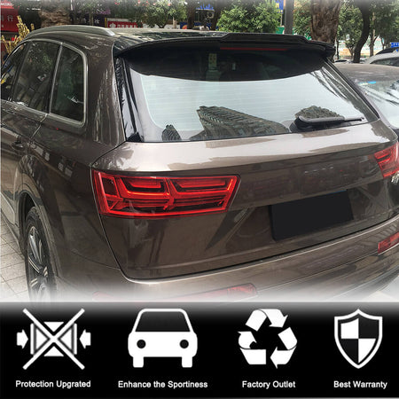 Audi Q7 SQ7 Sline 2016-2018 Rear Roof Spoiler Carbon Fiber-Ahacarbon