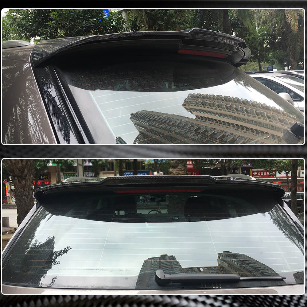 Audi Q7 SQ7 Sline 2016-2018 Rear Roof Spoiler Carbon Fiber-Ahacarbon