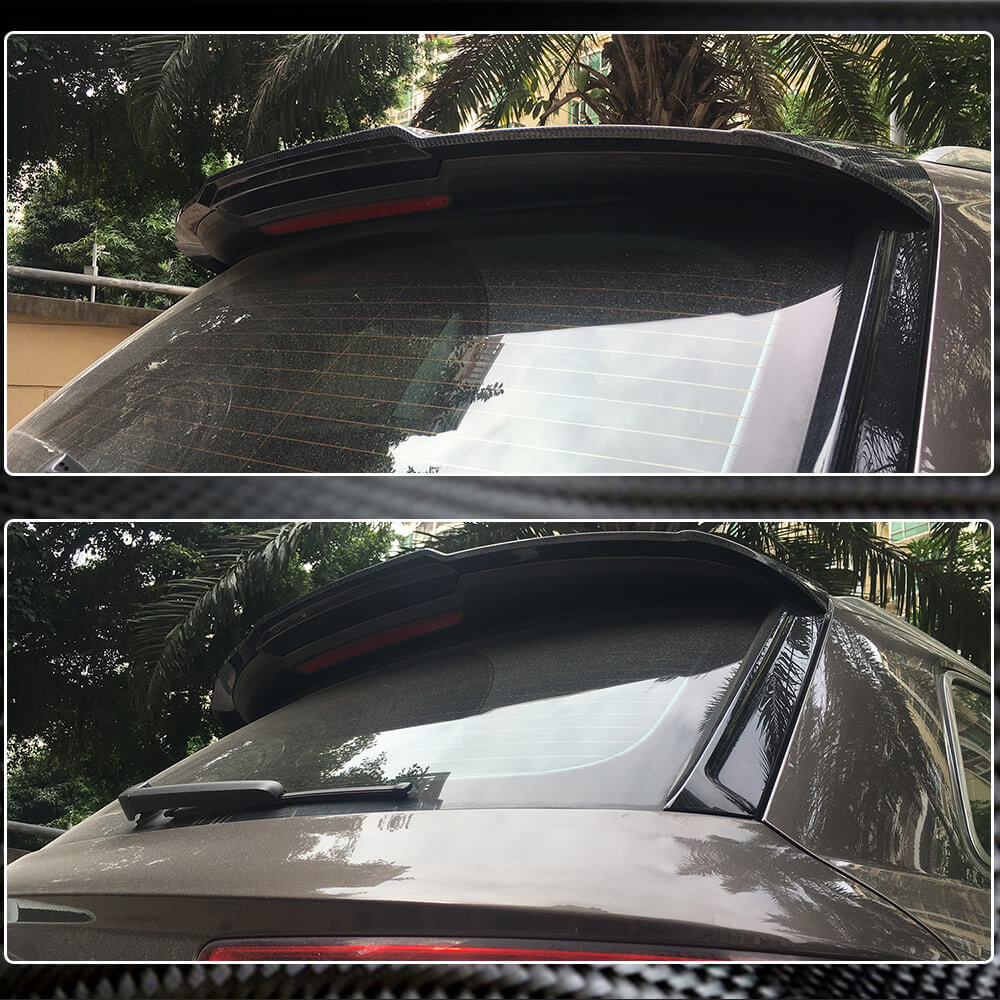 Audi Q7 SQ7 Sline 2016-2018 Rear Roof Spoiler Carbon Fiber-Ahacarbon