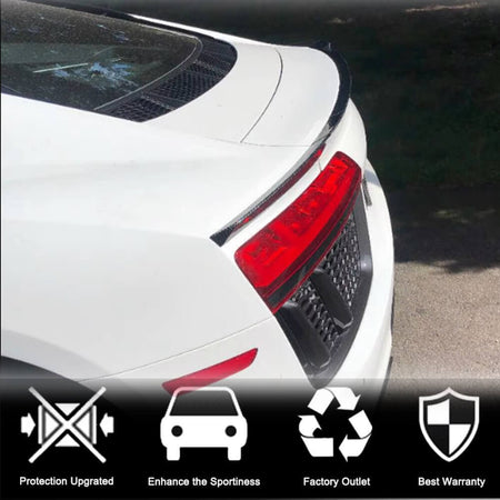 Audi R8 V10 Gen 2 Coupe 2016-2019 Rear Trunk Spoiler Carbon Fiber-Ahacarbon