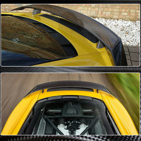 Audi R8 V10 4S Gen 2 Coupe 2016-2019 Rear Trunk Spoiler Carbon Fiber/FRP-Ahacarbon
