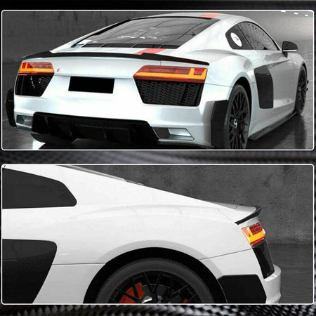 Audi R8 V10 Gen 2 Coupe 2016-2019 Rear Trunk Spoiler Carbon Fiber-Ahacarbon