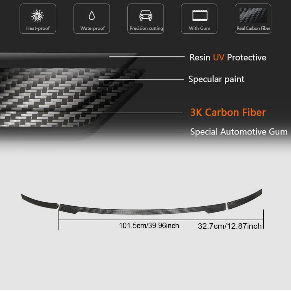 Audi R8 V10 Gen 2 Coupe 2016-2019 Rear Trunk Spoiler Carbon Fiber-Ahacarbon