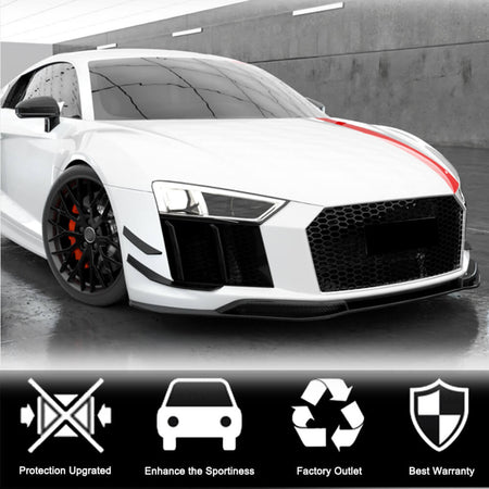 Audi R8 V10 Gen 2 4S 2016-2019 Front Bumper Lip Carbon Fiber-Ahacarbon