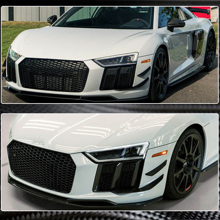 Audi R8 V10 Gen 2 4S 2016-2019 Front Bumper Lip Carbon Fiber-Ahacarbon