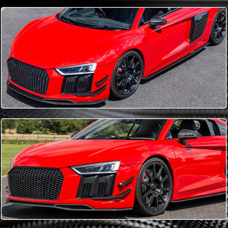 Audi R8 V10 Gen 2 4S 2016-2019 Front Bumper Lip Carbon Fiber-Ahacarbon