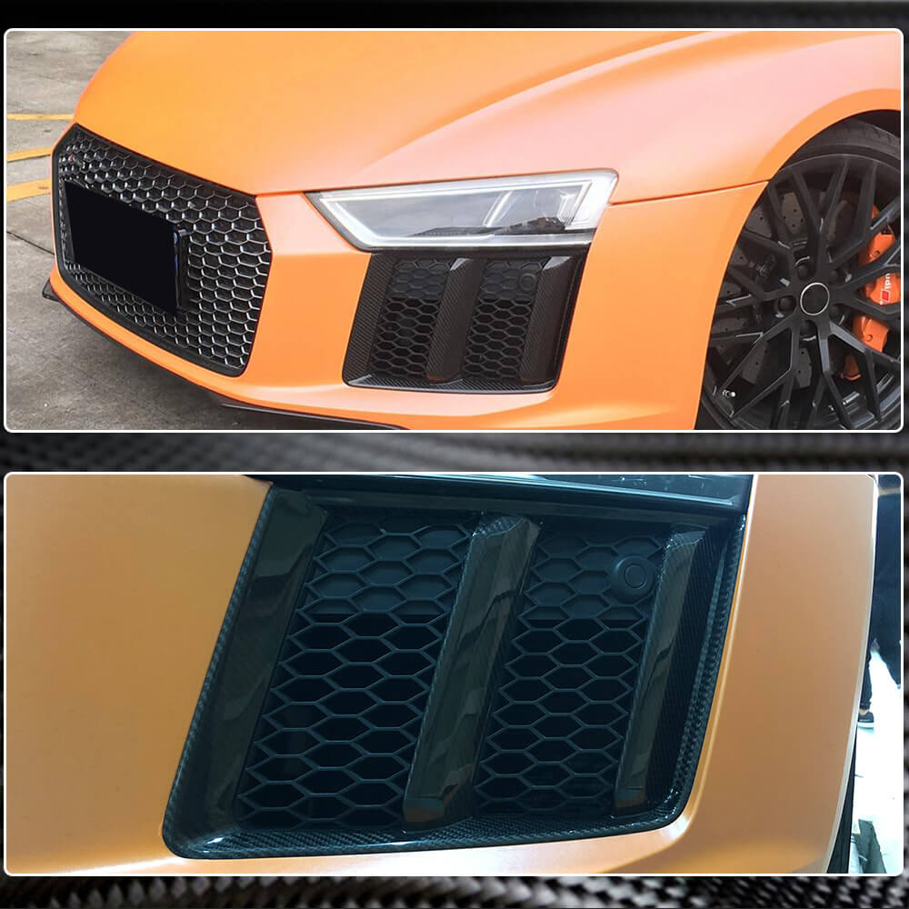 Audi R8 V10 Gen 2 4S 2016-2019 Front Side Vents Dry Carbon Fiber-Ahacarbon