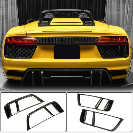 Audi R8 V10 Gen 2 4S 2016-2019 Rear Air Intake Fender Vents Dry Carbon Fiber-Ahacarbon