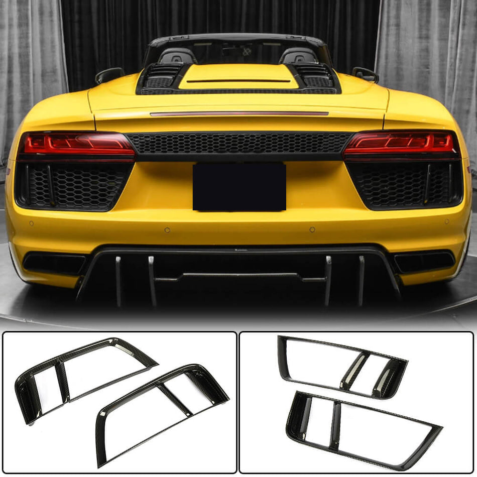 Audi R8 V10 Gen 2 4S 2016-2019 Rear Air Intake Fender Vents Dry Carbon Fiber-Ahacarbon