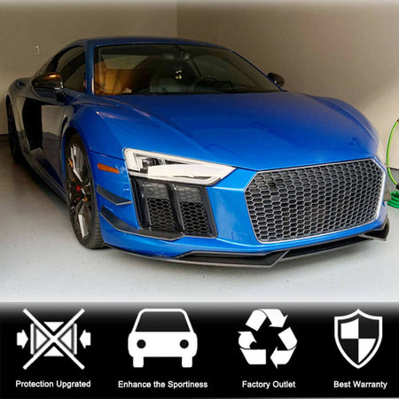 Audi R8 V10 Gen 2 4S 2016-2019 Front Bumper Fins Carbon Fiber-Ahacarbon