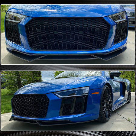 Audi R8 V10 Gen 2 4S 2016-2019 Front Bumper Lip Carbon Fiber-Ahacarbon