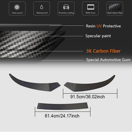Audi R8 V10 Gen 2 4S 2016-2019 Front Bumper Lip Carbon Fiber-Ahacarbon