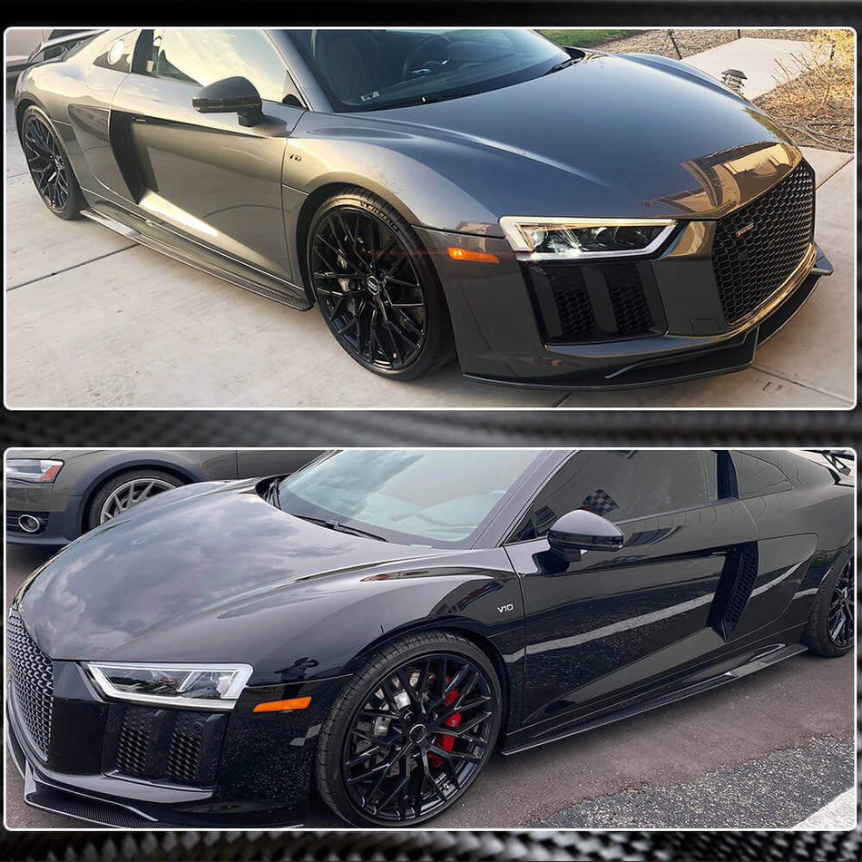Audi R8 V10 Gen 2 4S 2016-2019 Carbon Fiber Side Skirts-Ahacarbon