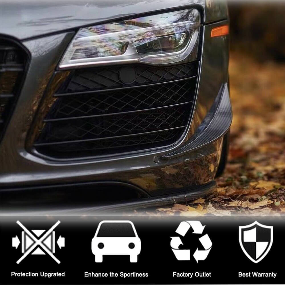 Audi R8 V8 V10 GT Pre-facelift 2008-2015 Front Bumper Vents Carbon Fiber-Ahacarbon