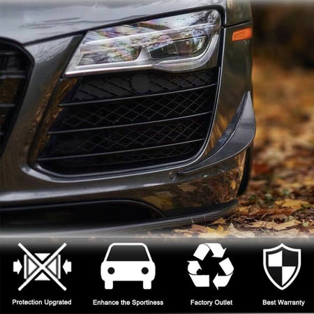 Audi R8 V8 V10 GT Pre-facelift 2008-2015 Front Bumper Vents Carbon Fiber-Ahacarbon