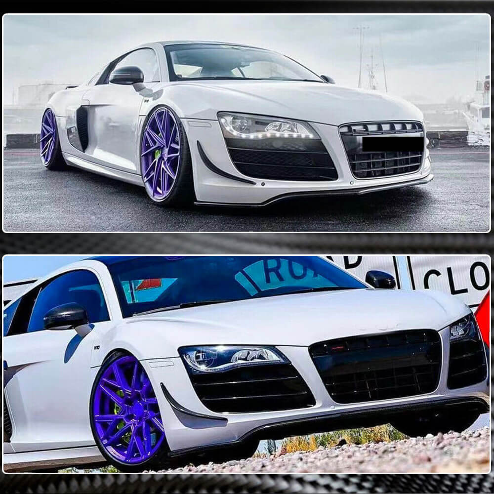 Audi R8 V8 V10 GT Pre-facelift 2008-2015 Front Bumper Vents Carbon Fiber-Ahacarbon