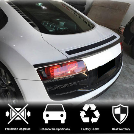 Audi R8 V8 V10 Coupe Pre-facelift 2008-2015 Rear Trunk Spoiler Carbon Fiber-Ahacarbon