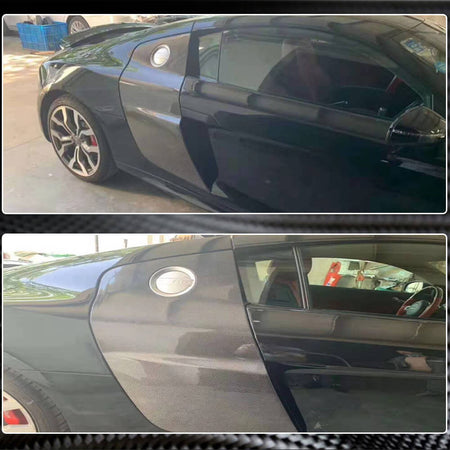 Audi R8 V8 V10 Coupe Pre-facelift 2008-2015 Door Fender Side Panel Covers Carbon Fiber-Ahacarbon