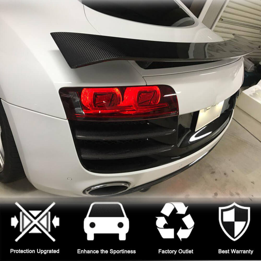 Audi R8 V8 V10 GT Pre-facelift 2008-2015 Rear Trunk Spoiler Carbon Fiber-Ahacarbon