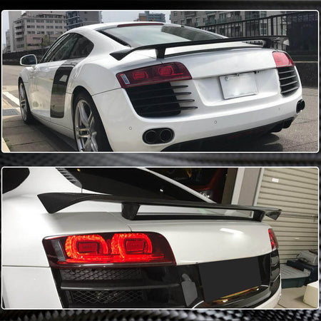 Audi R8 V8 V10 GT Pre-facelift 2008-2015 Rear Trunk Spoiler Carbon Fiber-Ahacarbon