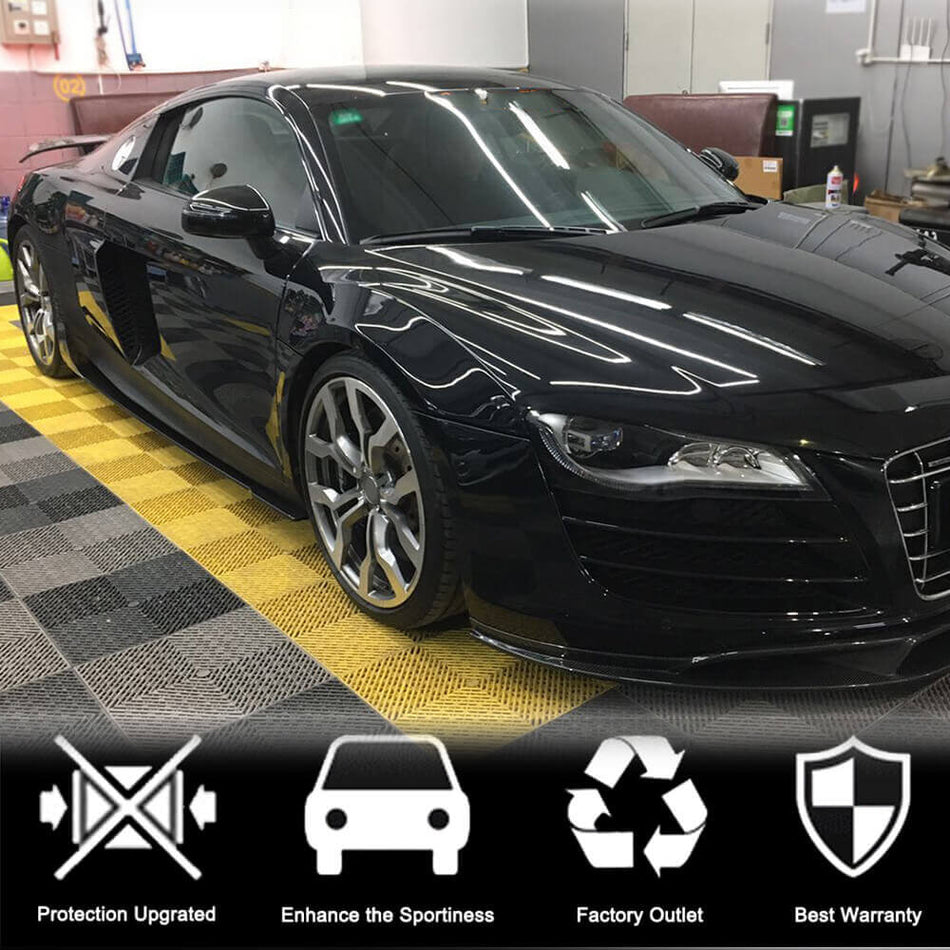 Audi R8 V8 V10 GT Spyder Pre-facelift 2008-2015 Side Skirts Carbon Fiber-Ahacarbon