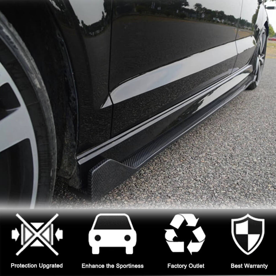 Audi RS3 8V.5 Sedan 2017-2019 Side Skirts Carbon Fiber-Ahacarbon