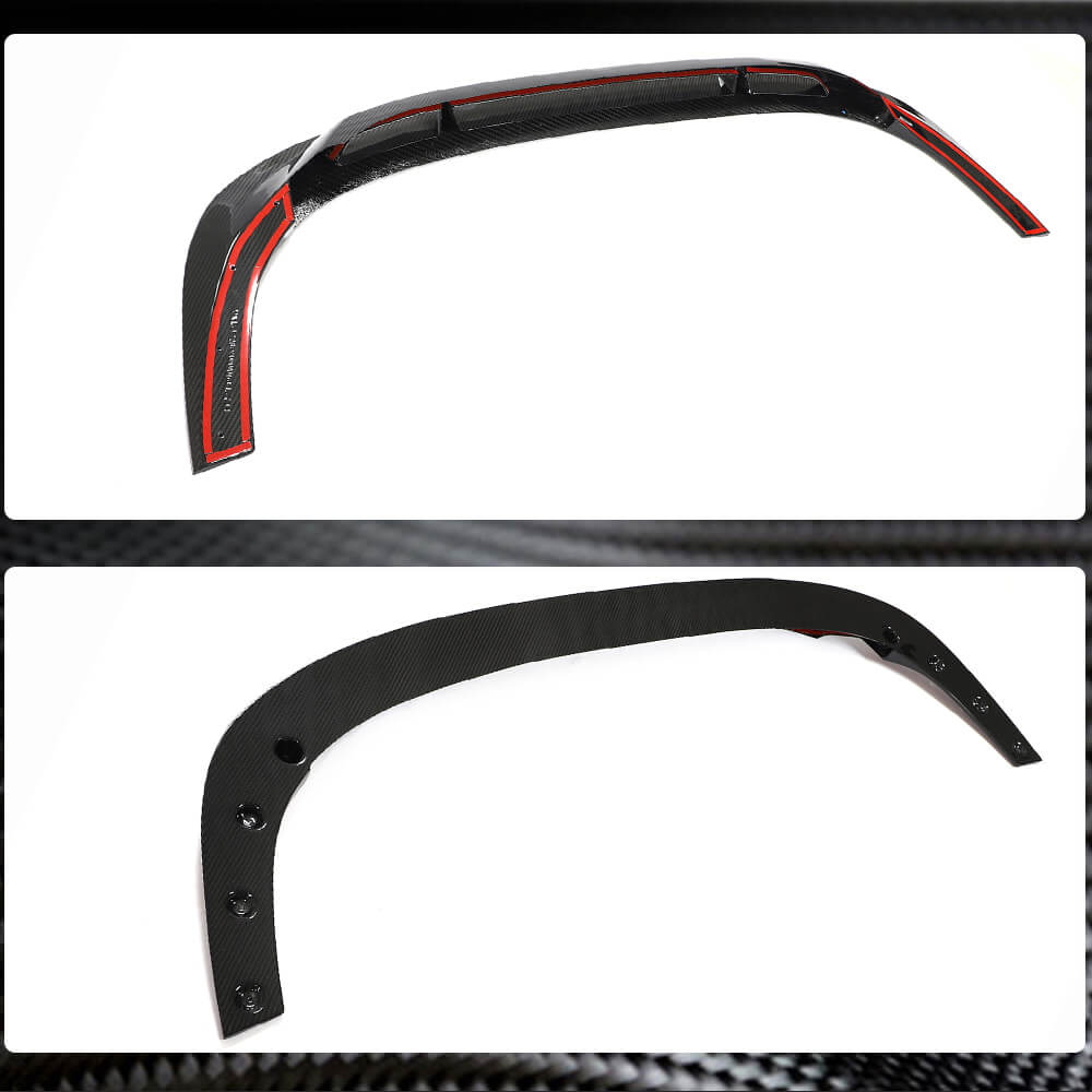 Audi RS3 8Y Sedan 2022+ Front Bumper Lip Dry Carbon Fiber-Ahacarbon