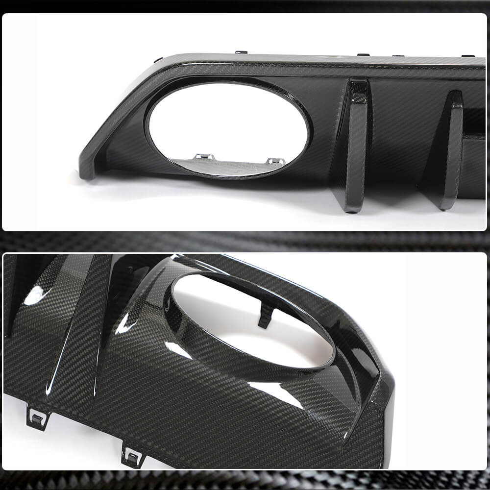 Audi RS3 8Y Sedan 2022+ Rear Bumper Diffuser Dry Carbon Fiber-Ahacarbon