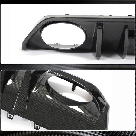 Audi RS3 8Y Sedan 2022+ Rear Bumper Diffuser Dry Carbon Fiber-Ahacarbon