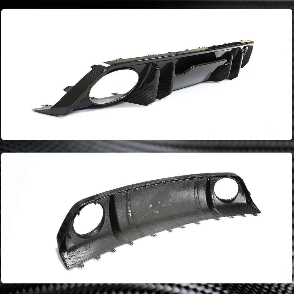 Audi RS3 8Y Sedan 2022+ Rear Bumper Diffuser Dry Carbon Fiber-Ahacarbon