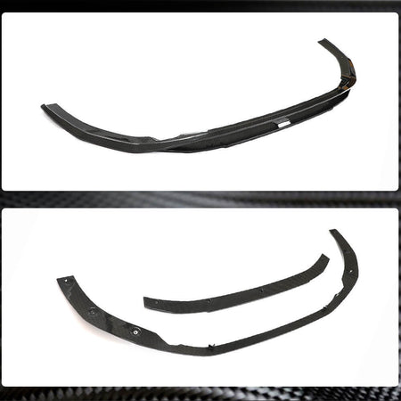 Audi RS4 B9.5 Typ 8W Avant 2020UP Front Bumper Lip Dry Carbon Fiber-Ahacarbon
