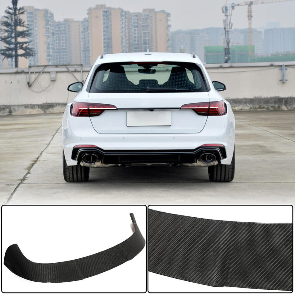 Audi RS4 B9 Typ 8W Avant 2020UP Rear Roof Spoiler Dry Carbon Fiber-Ahacarbon