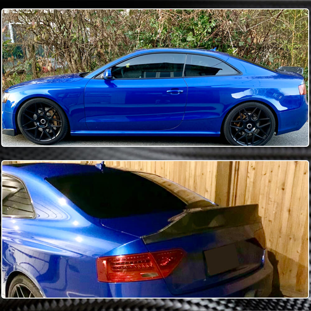 Audi RS5 B8.5 Coupe 2013-2016 Rear Trunk Spoiler Carbon Fiber-Ahacarbon