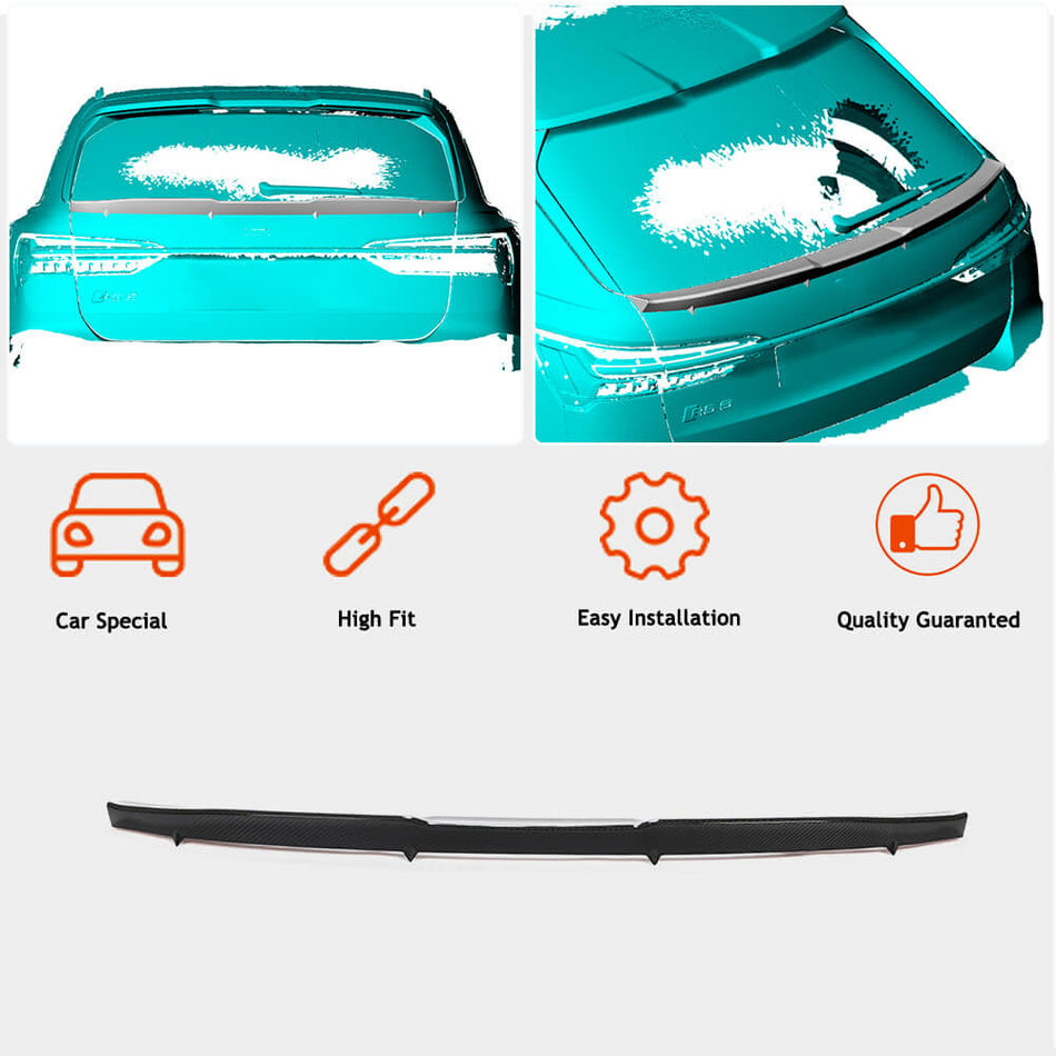 Audi RS6 C8 Avant 2019-2022 Rear Trunk Spoiler Dry Carbon Fiber-Ahacarbon