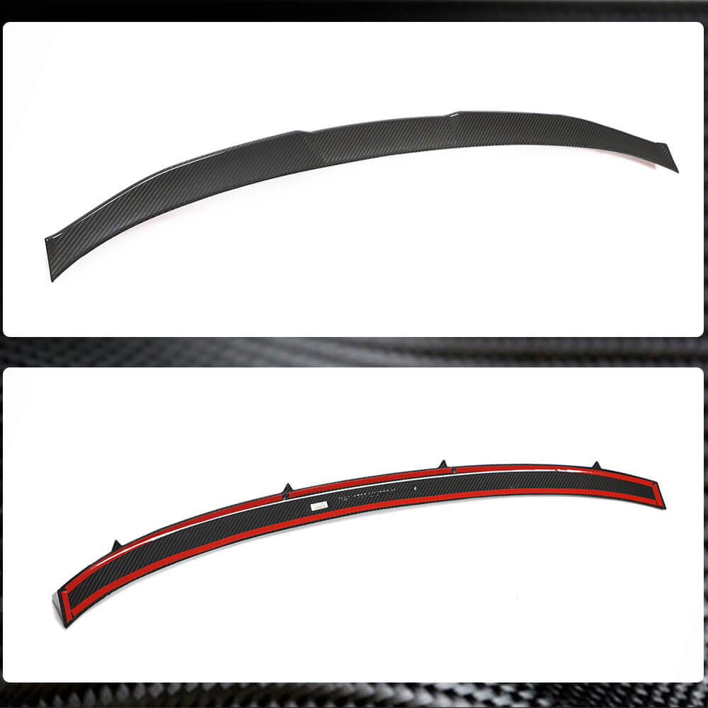 Audi RS6 C8 Avant 2019-2022 Rear Trunk Spoiler Dry Carbon Fiber-Ahacarbon
