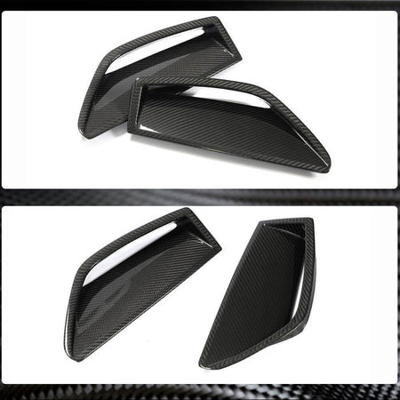 Audi RS6 C8 Avant 2019-2022 Front Bumper Vents Dry Carbon Fiber-Ahacarbon