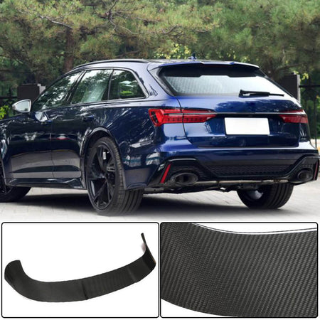 Audi RS6 C8 Avant 2019-2022 Rear Roof Spoiler Dry Carbon Fiber-Ahacarbon