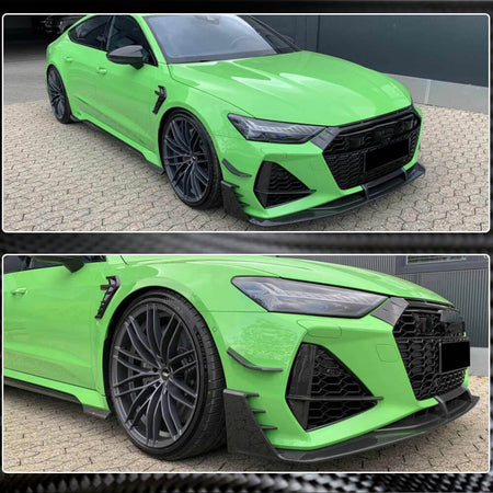 Audi RS7 C8 Sportback 2020UP Front Bumper Lip DRY Carbon Fiber-Ahacarbon