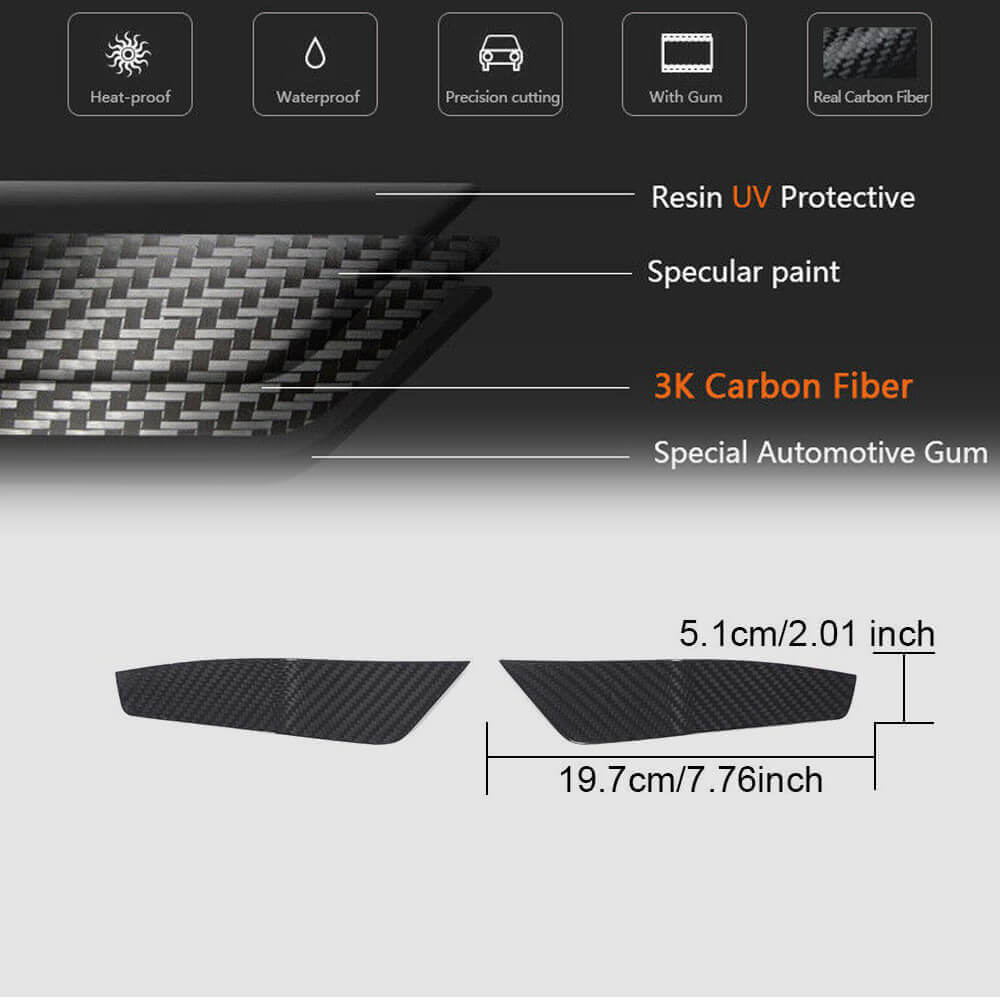 Audi RS7 C8 Sportback 2019-2020 Front Bumper Vents Dry Carbon Fiber-Ahacarbon
