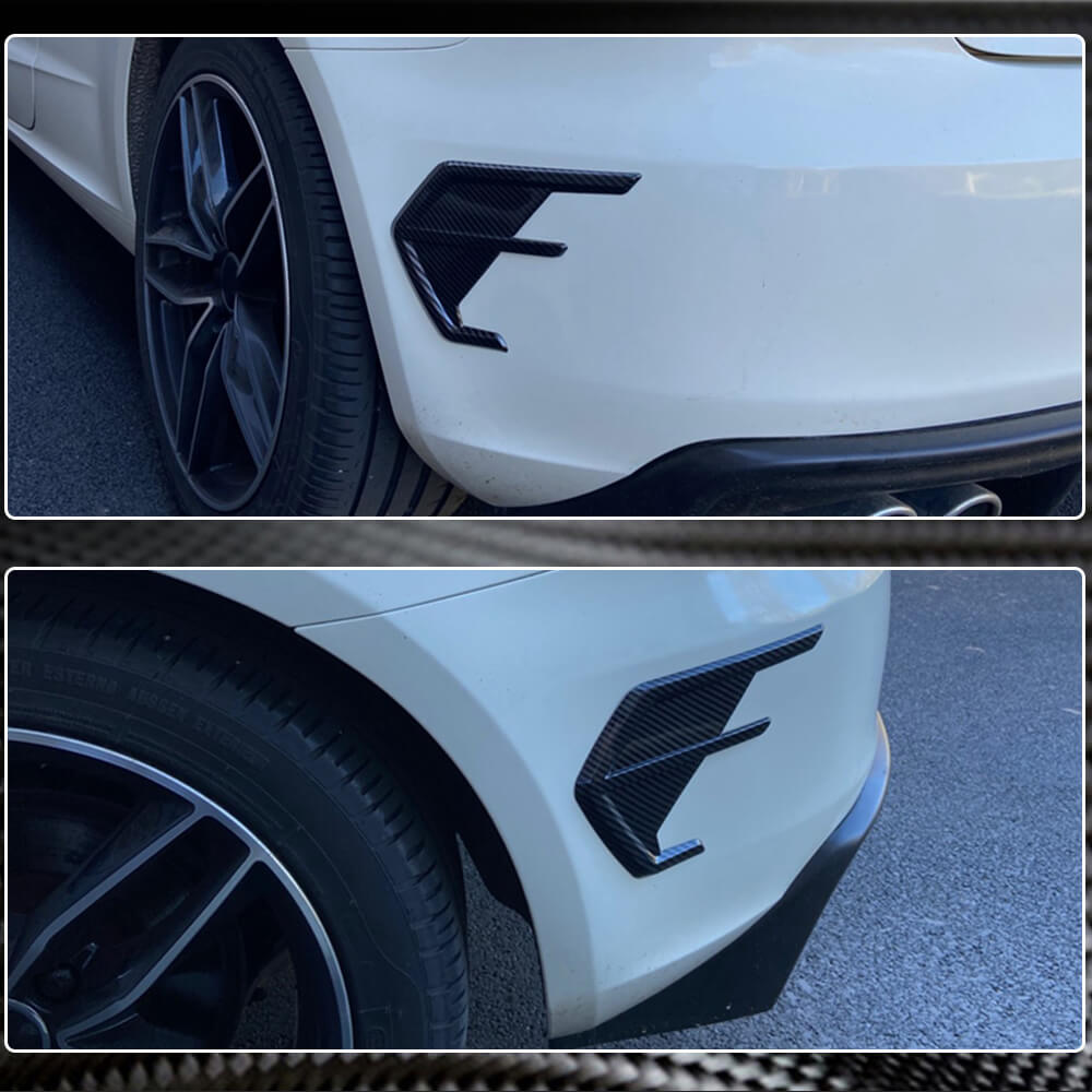 Audi RS7 C8 Sportback 2019-2022 Rear Bumper Vents Dry Carbon Fiber-Ahacarbon