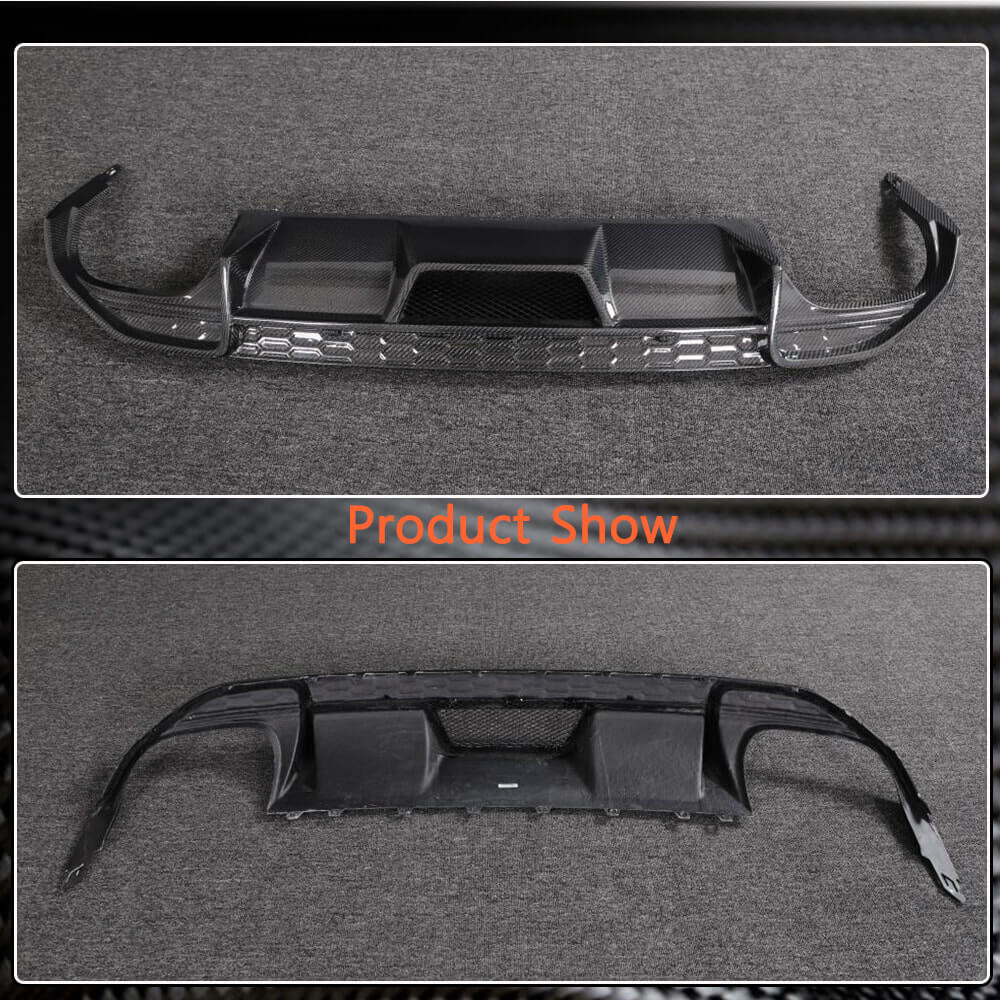 Audi S3 8Y Sedan 2021-2023 Rear Bumper Diffuser Carbon Fiber-Ahacarbon