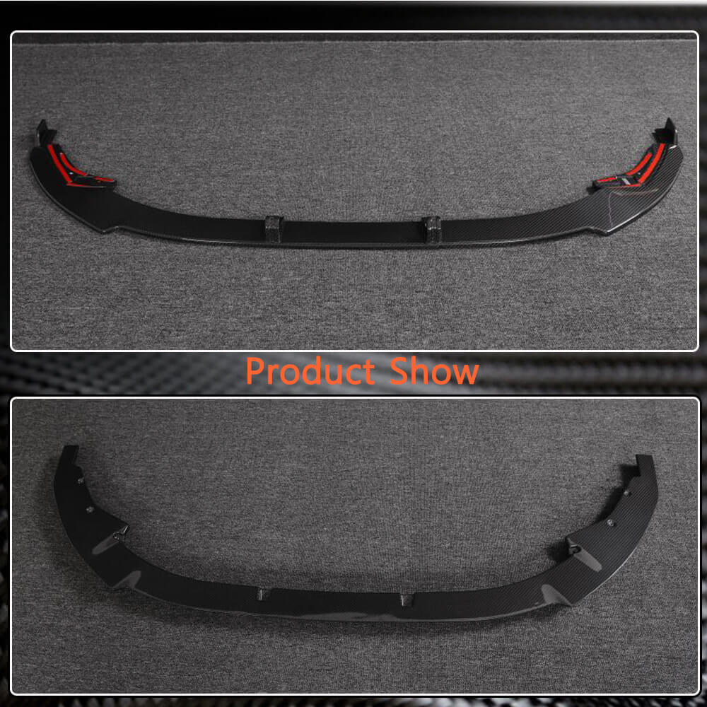 Audi S3 8Y Sedan 2021-2023 Front Bumper Lip Dry Carbon Fiber-Ahacarbon