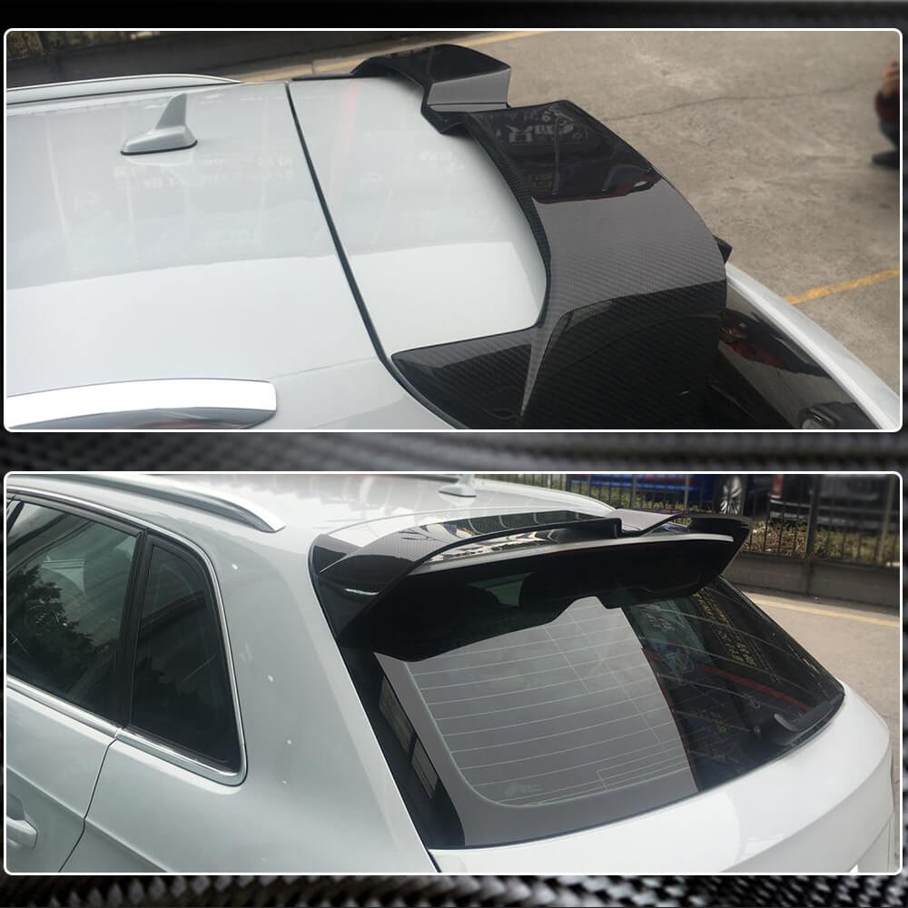 Audi S3 A3 Sline RS3 8V 8V.5 2014-2019 Rear Roof Spoiler Carbon Fiber/FRP-Ahacarbon