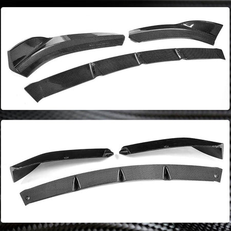 Audi S3 A3 Sline 8V.5 Sedan 2017-2020 Front Bumper Lip Carbon Fiber-Ahacarbon